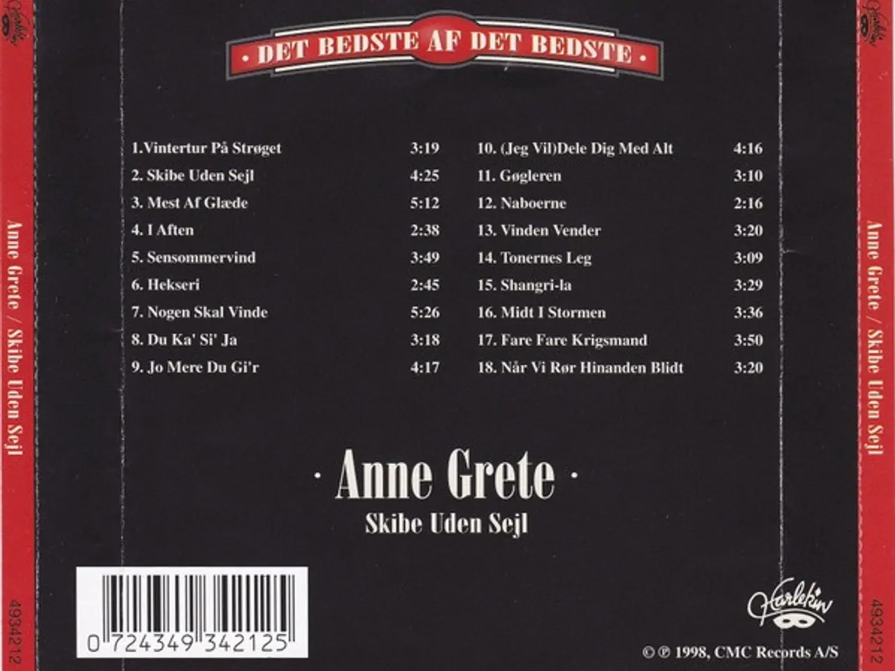 Billede 2 - Anne Grete – Skibe Uden Sejl – CD