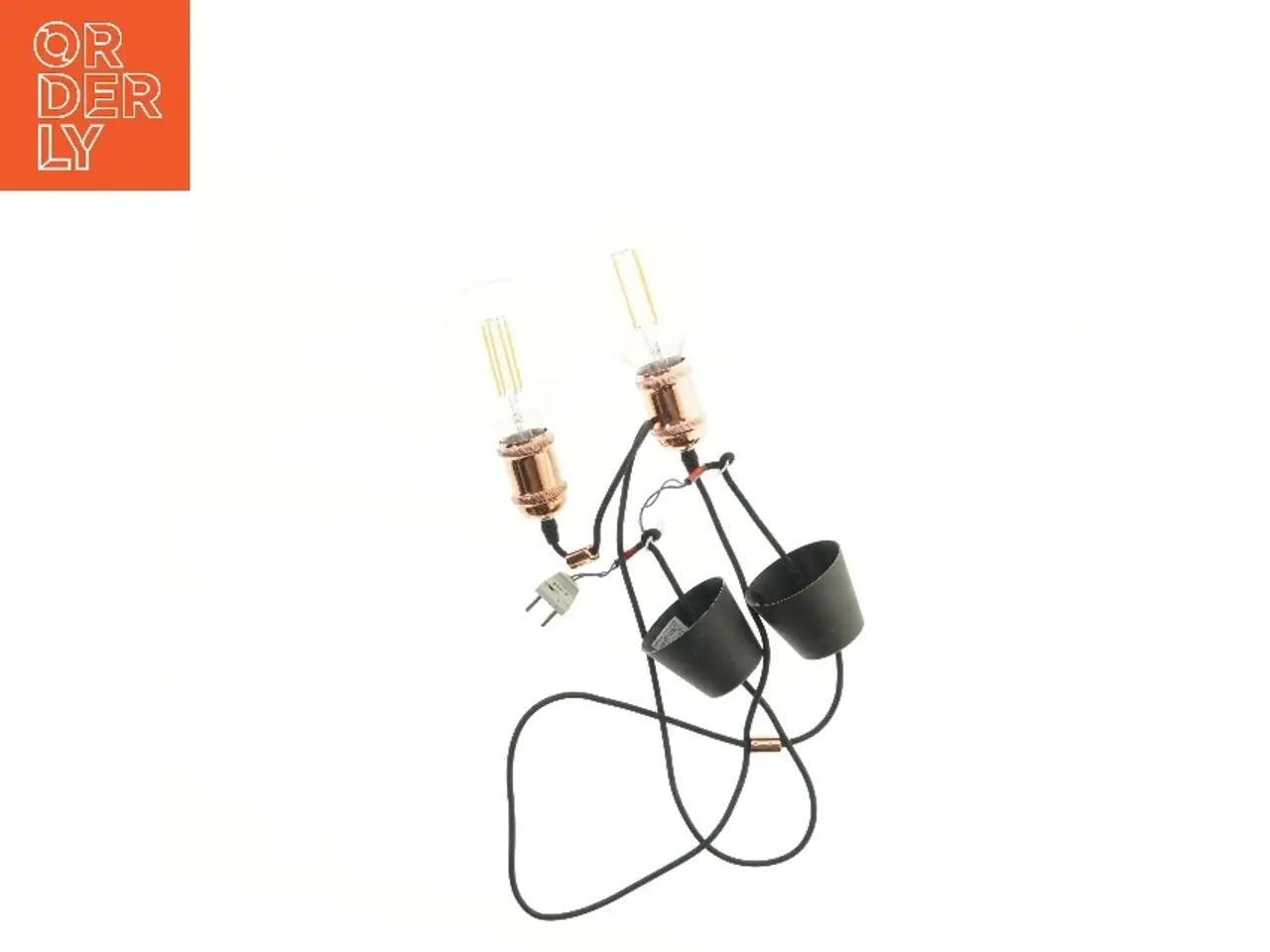 Billede 1 - Dobbelt pendel lampe montering fra Nordlux (str. Ø 12 cm)