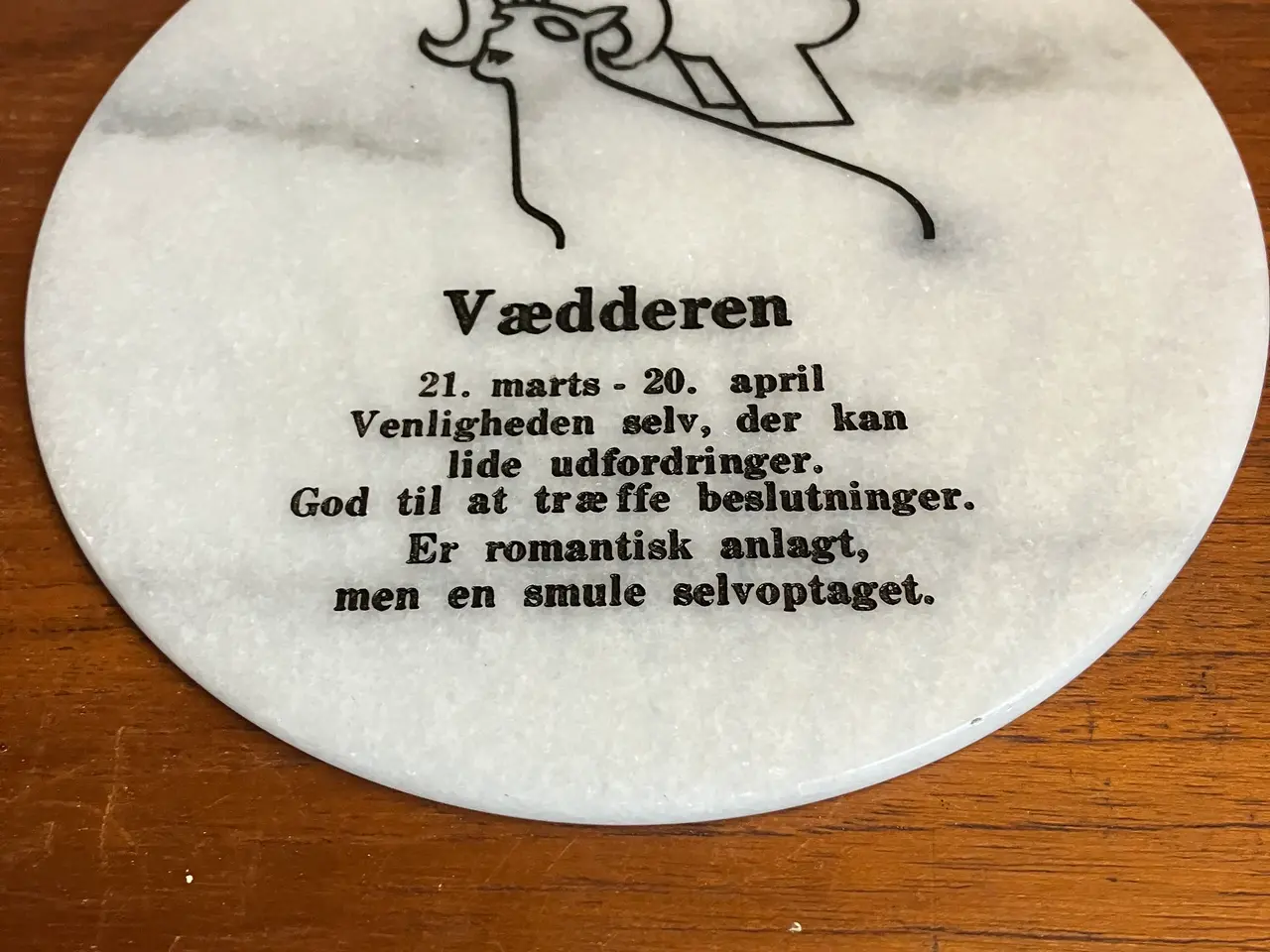 Billede 2 - Retro marmorplatter med stjernetegn