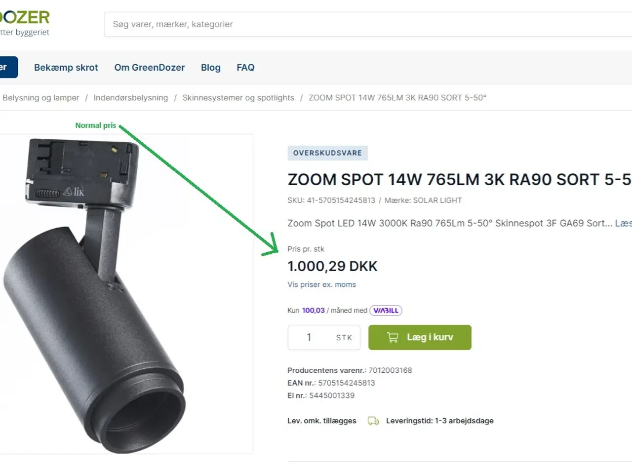 Billede 3 - Zoom Spot 13W, 930K