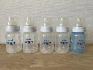 AVENT 260 ml sutteflasker med sut str. 2 eller 3.