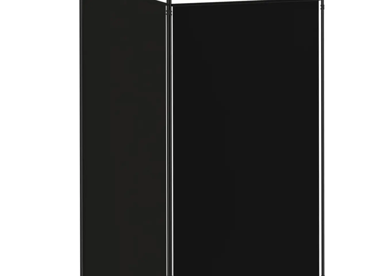 Billede 4 - 2-panels rumdeler 175x180 cm stof sort