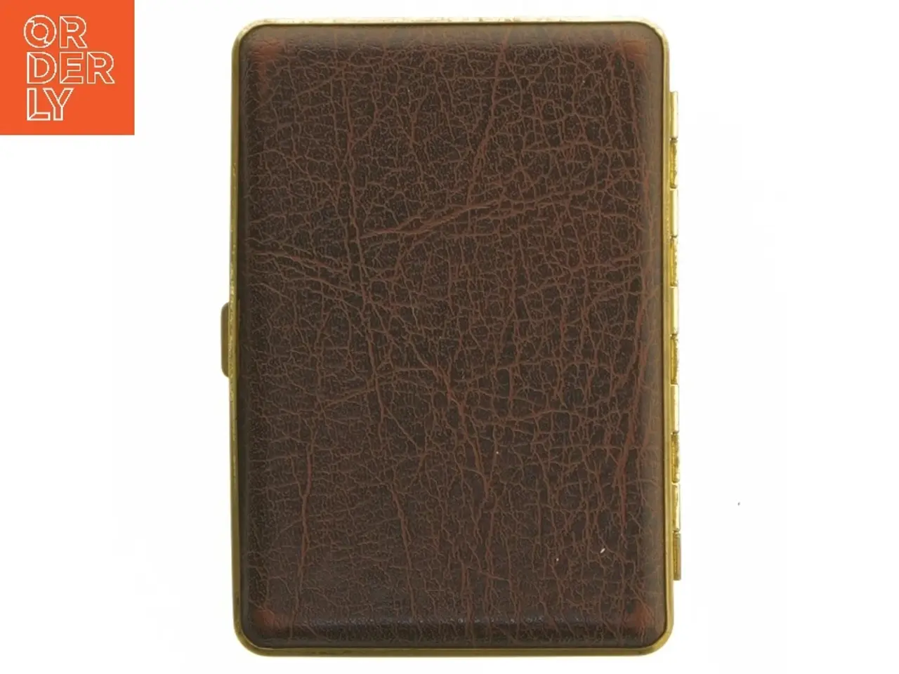 Billede 5 - Vintage cigaretetui i brun læder (str. 13x9 cm)