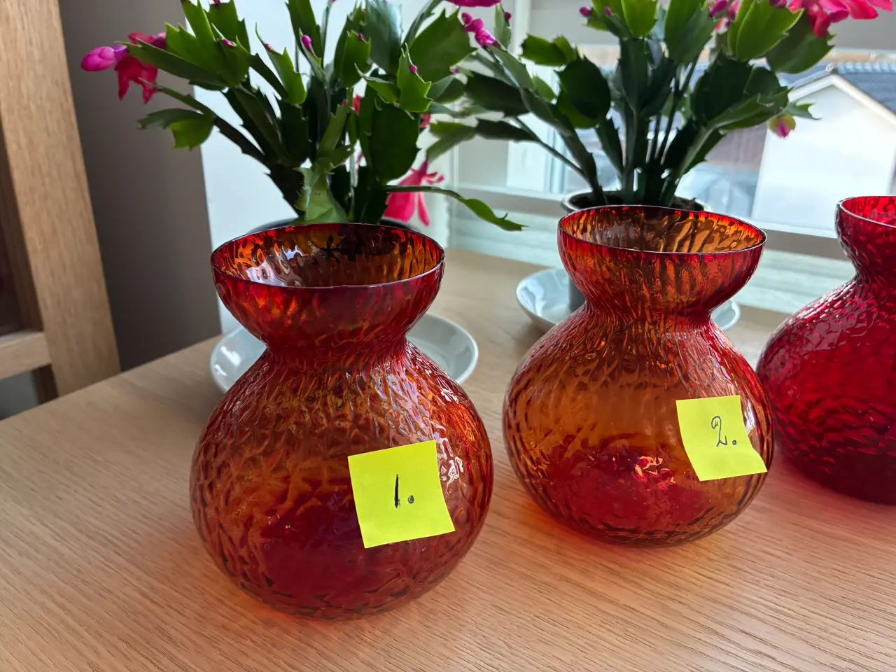 Billede 3 - Hyacintglas fra Holmegaard - RØDE