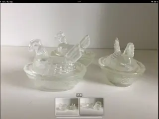 Salt kar i glas høns