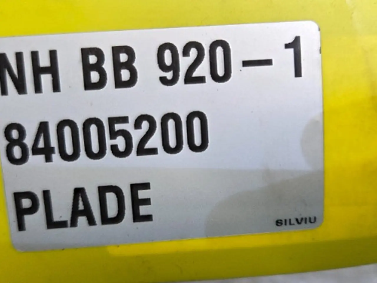 Billede 14 - New Holland BB920 Plade 84005200 5 Stk