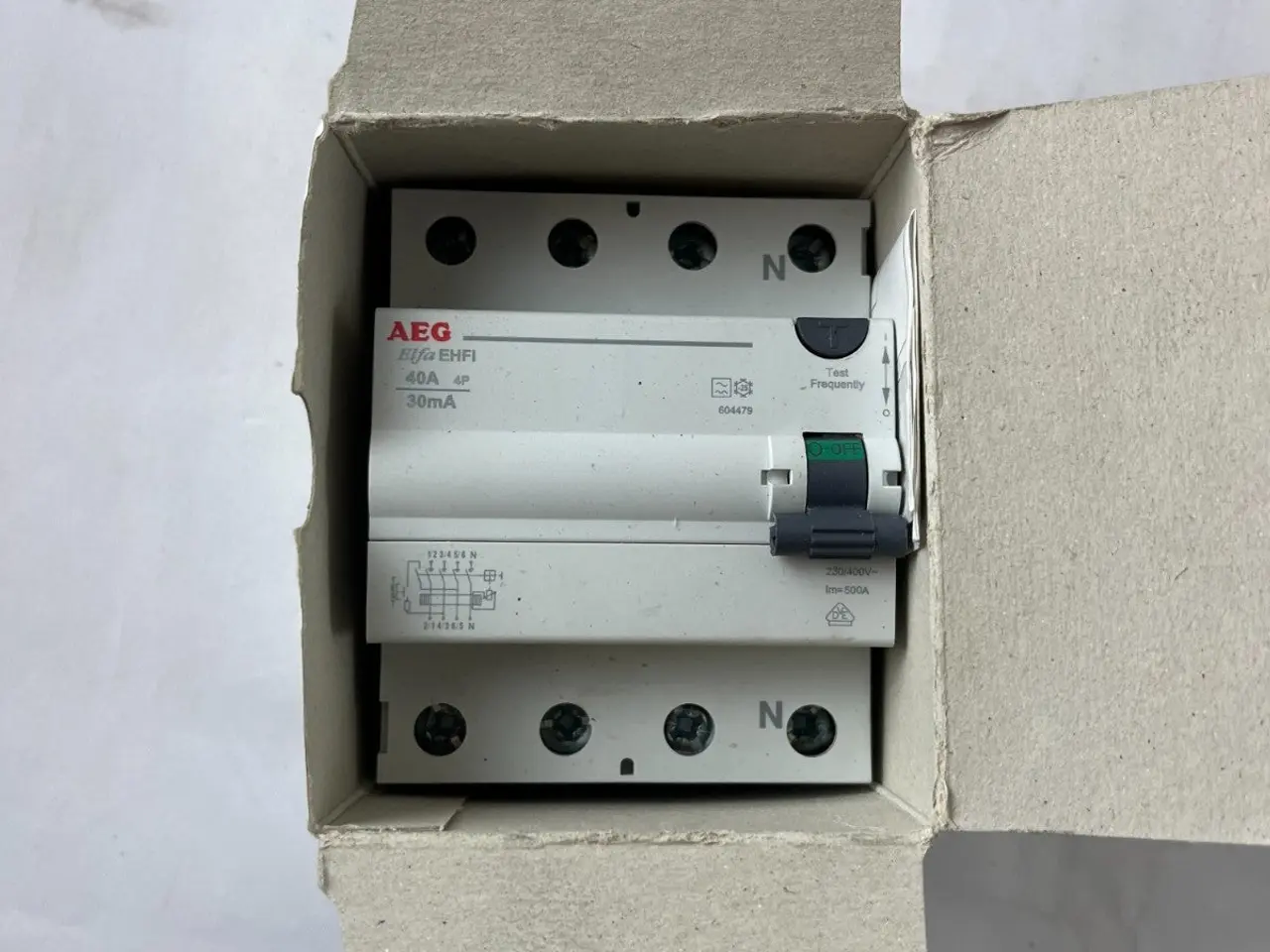 Billede 6 - AEG EHFI 40/030-4 4P 40A 30mA RCD Residual Current