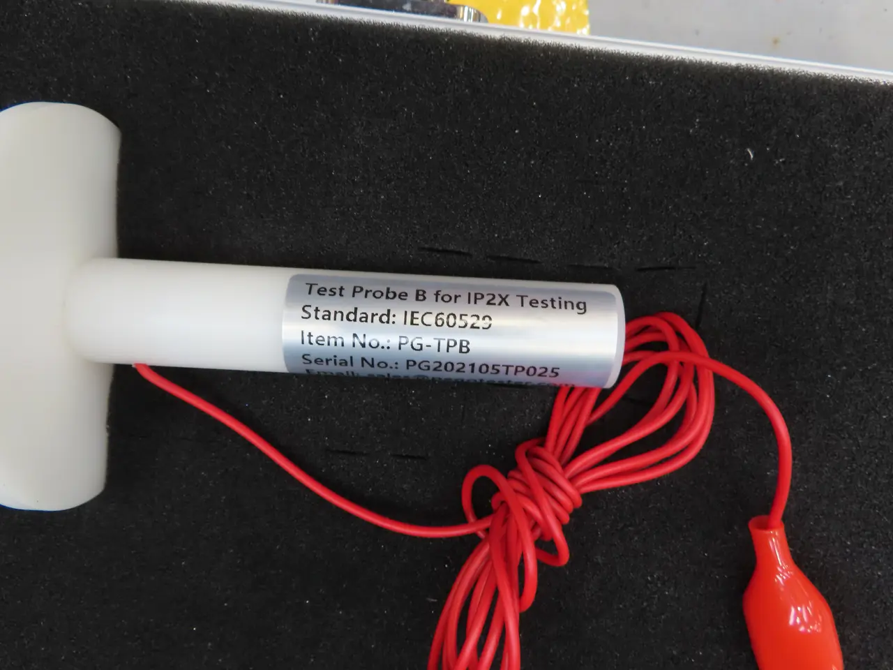 Billede 2 - Probe IP2X Testing
