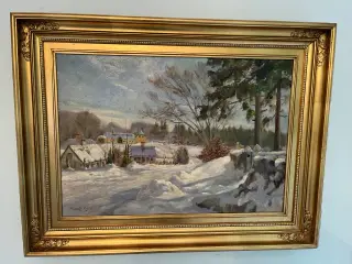maleri af Harald Pryn,  'Ørholmgård i Søllerød' 