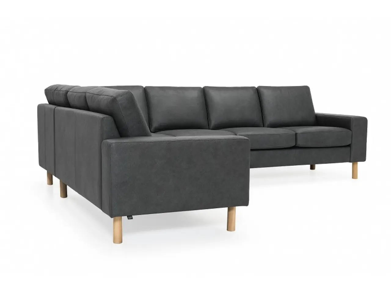 Billede 7 - Hjort Knudsen Padborg Læderhjørnesofa