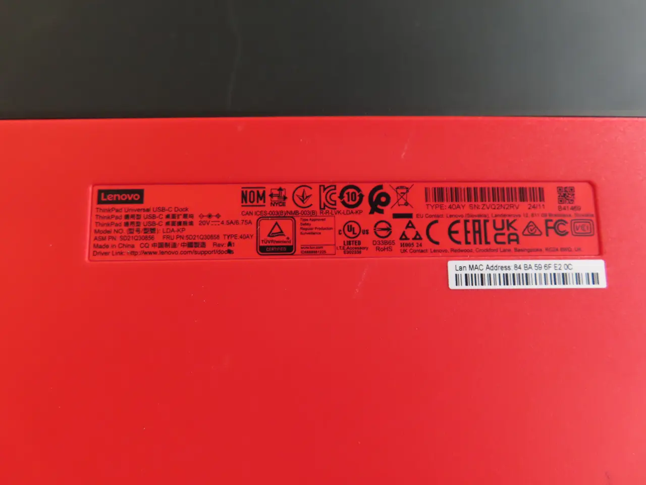 Billede 3 - 6 stk. Docikngstationer LENOVO thinkpad universal usb-c dock