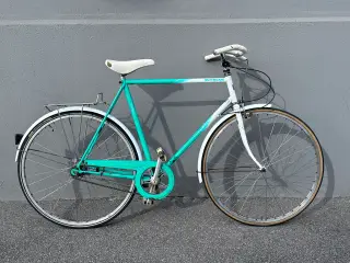 Hvid / turkis Motobecane Touring herre retrocykel