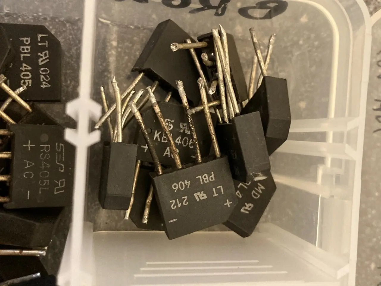 Billede 10 - parti of blandet Bridge Rectifiers in Storage Case