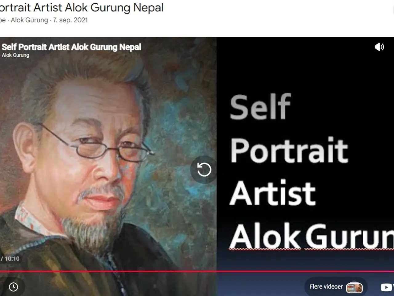 Billede 4 - Oliemaleri af den kendte Nepalkunstner Alok Gurung