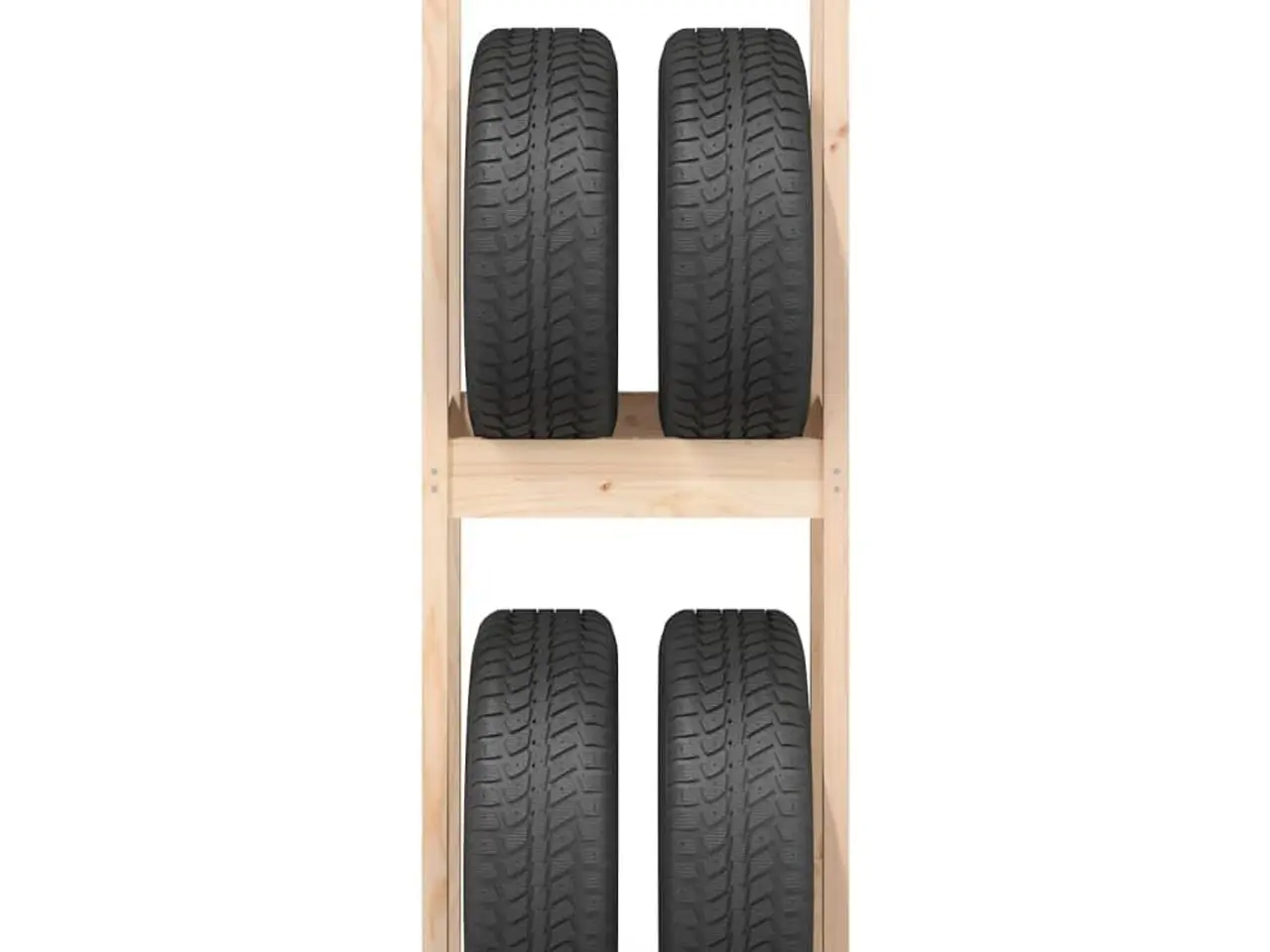 Billede 5 - Dækreol 63x40x180 cm massivt fyrretræ