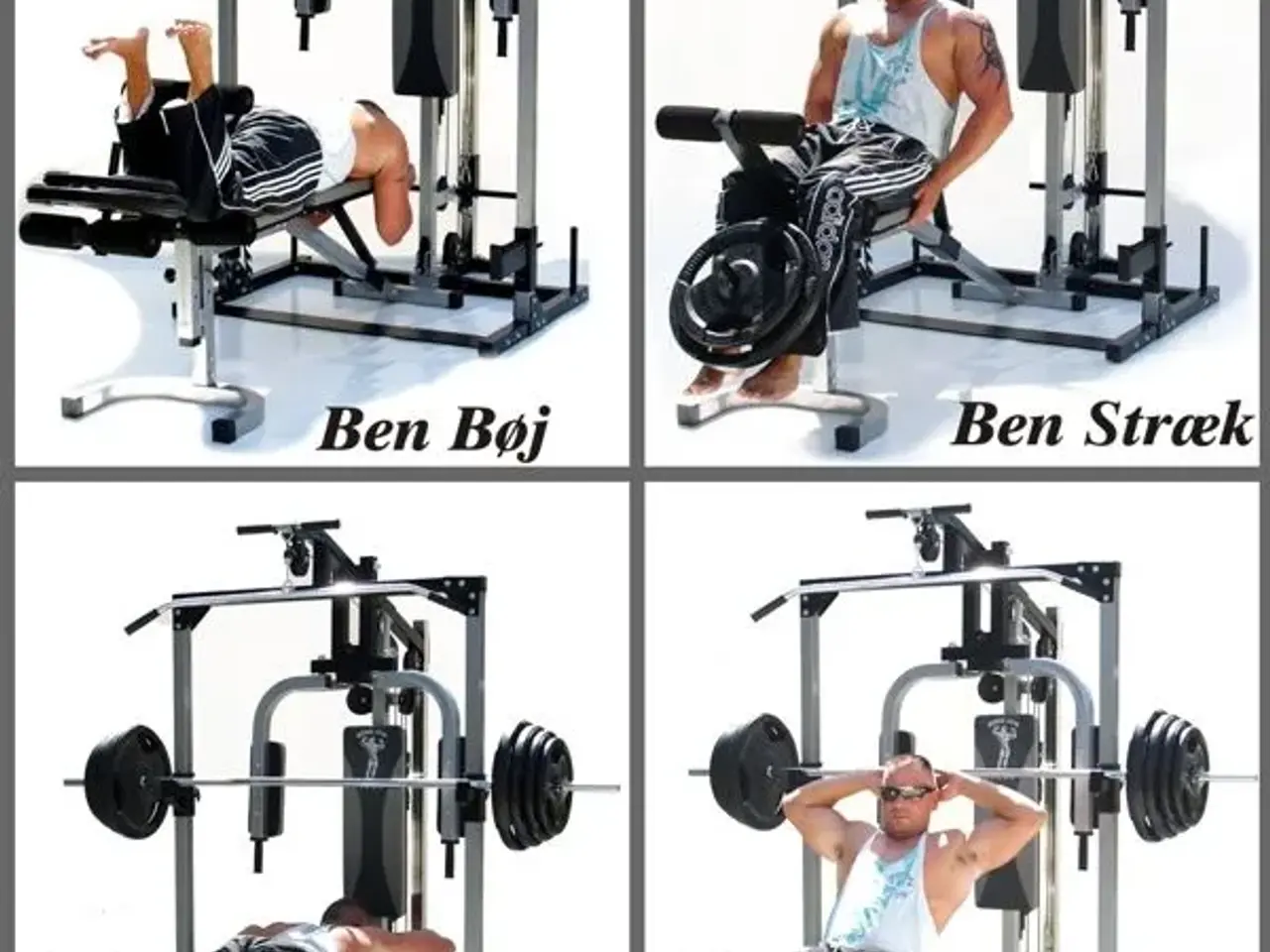 Billede 3 - Træningsmaskine/fitnessudstyr sæt m. vægtskiver