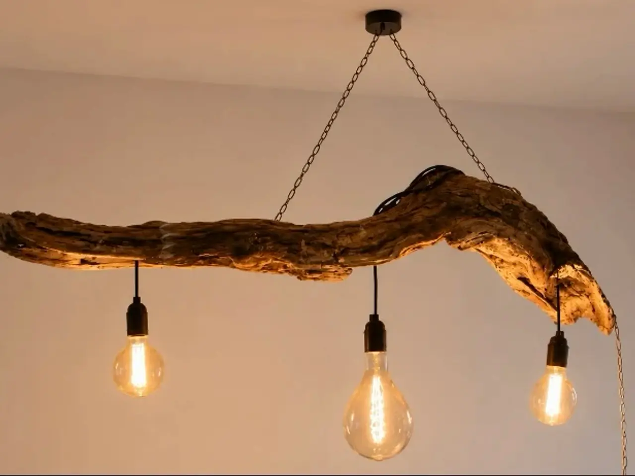 Billede 2 - Loftlampe af Drivtømmer 