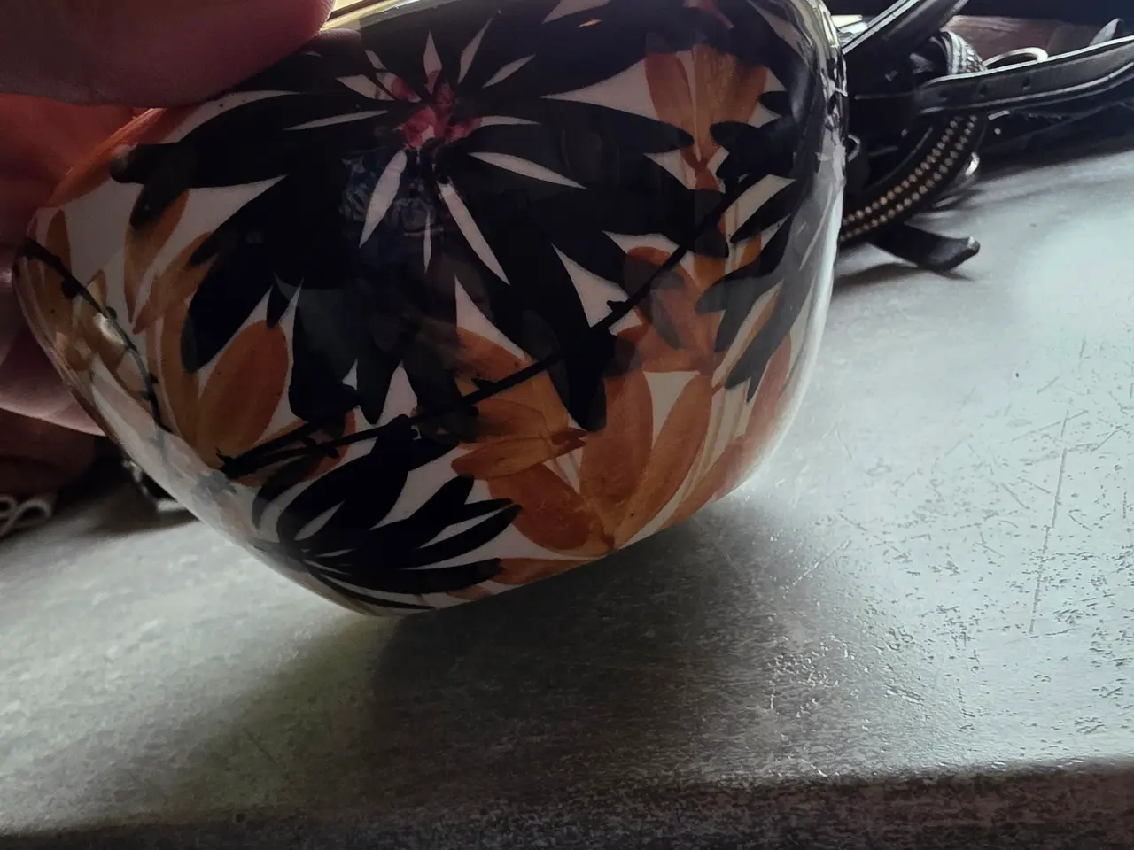 Billede 1 - Vintage Eisgrub keramik vase / skål – Håndmalet re