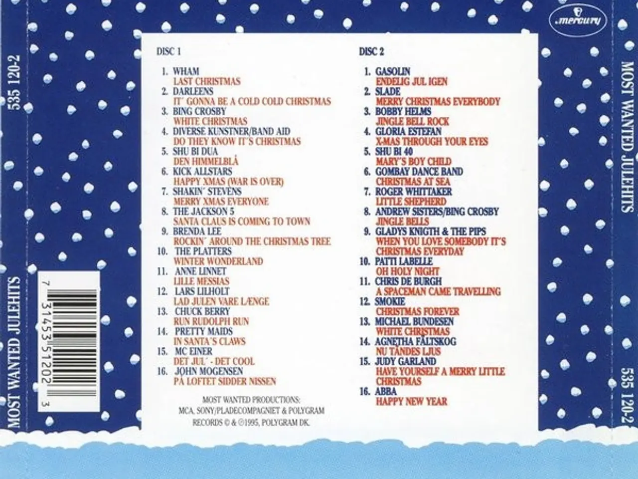 Billede 3 - Diverse kunstnere – Most Wanted Julehits – 2CD