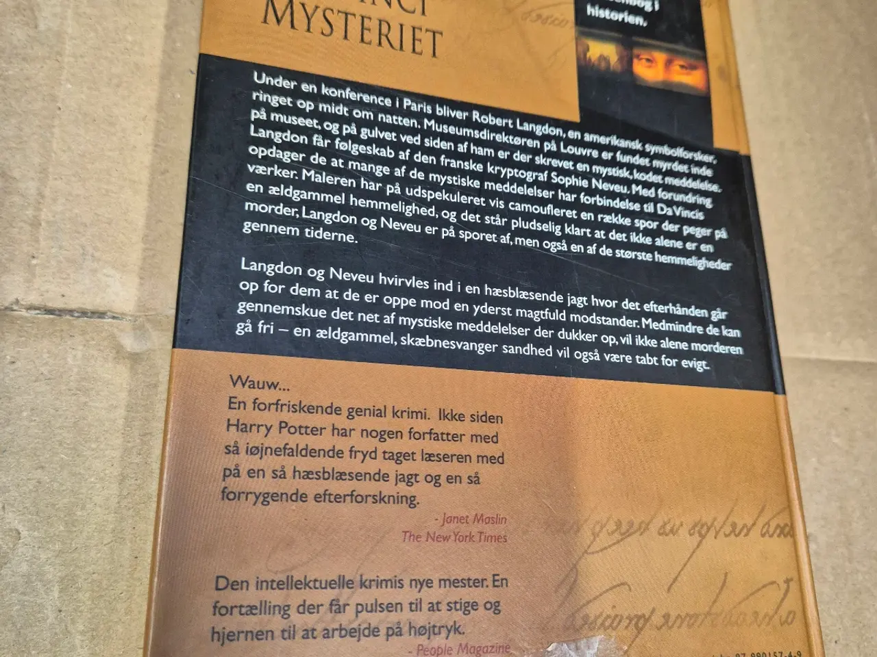 Billede 3 - Da Vinci Mysteriet – Dan Brown, indbundet
