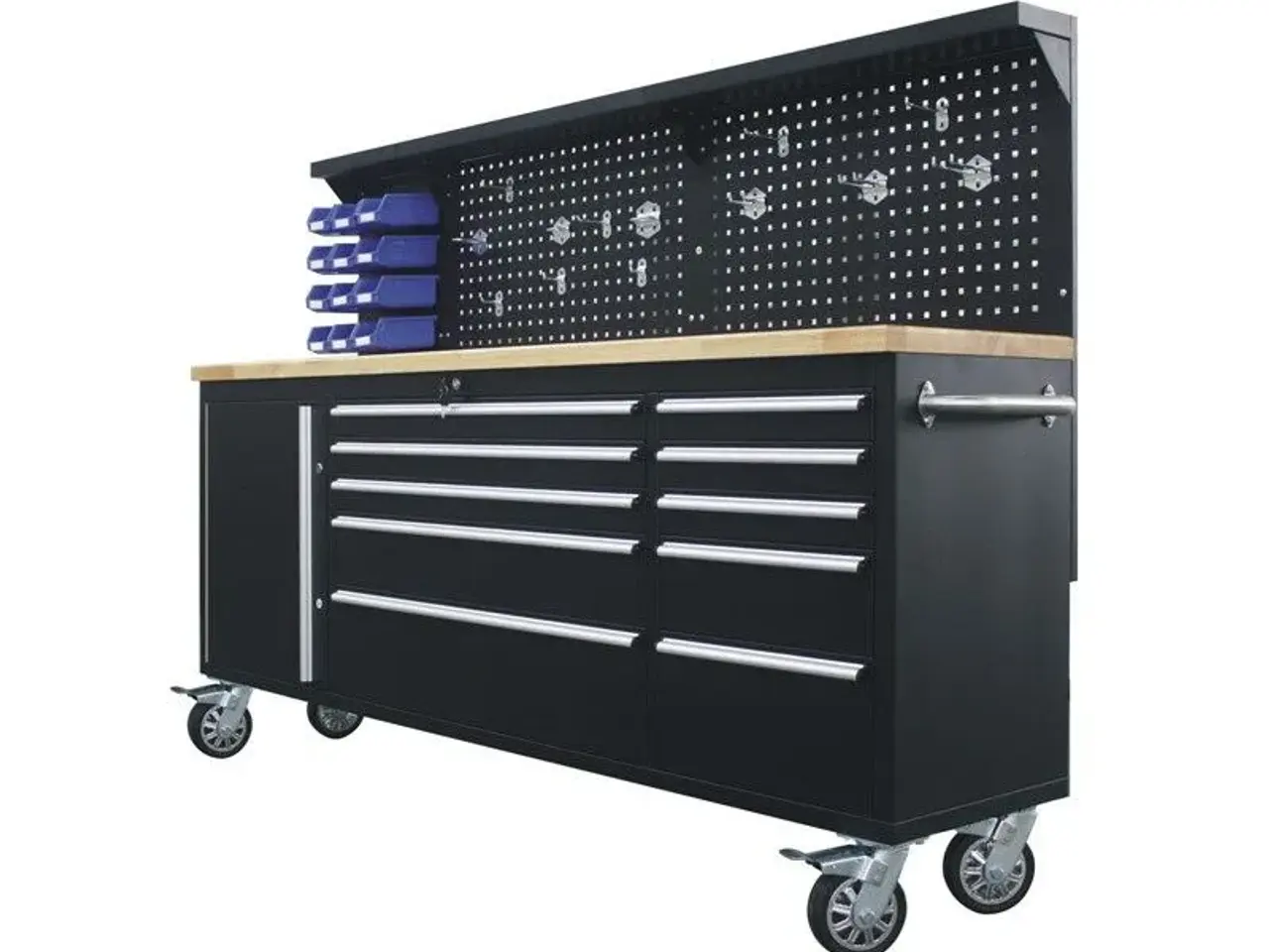 Billede 1 - 215 cm værkstedsvogn + arbejdsbord