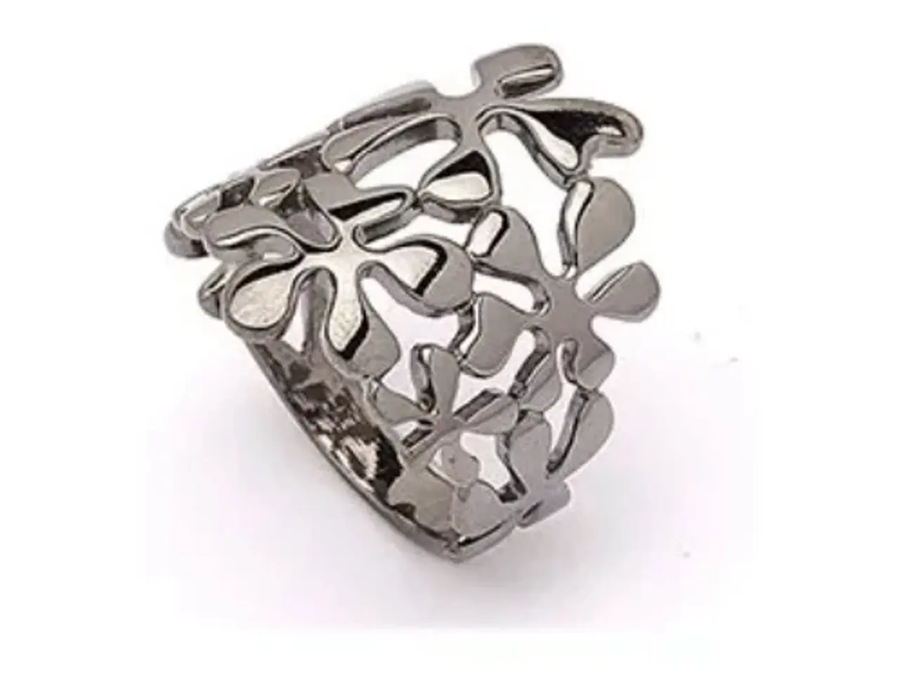 Billede 3 - Fingerring i sort rhodineret sølv 