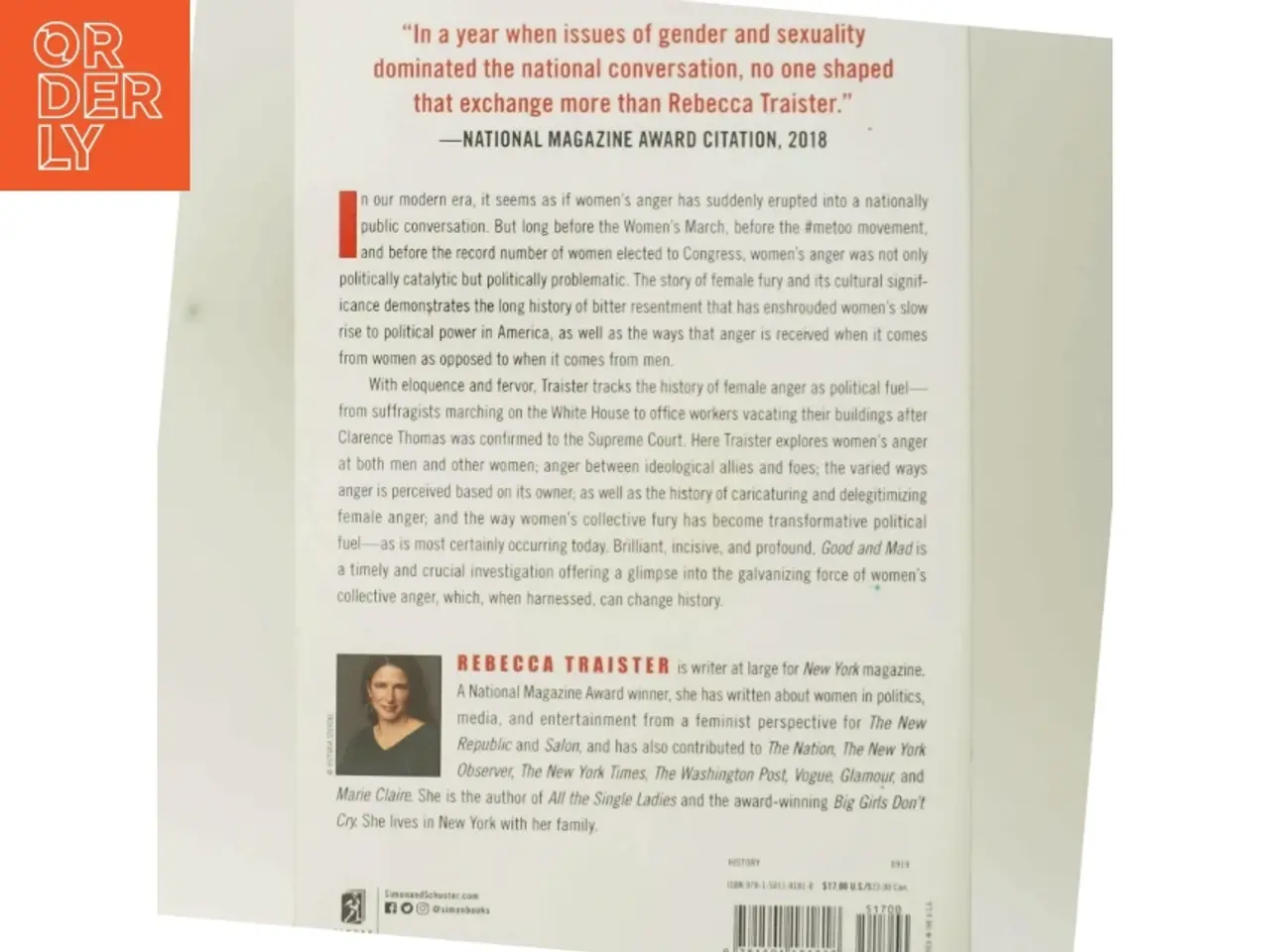 Billede 5 - Good and mad : the revolutionary power of women's anger af Rebecca Traister (Bog)