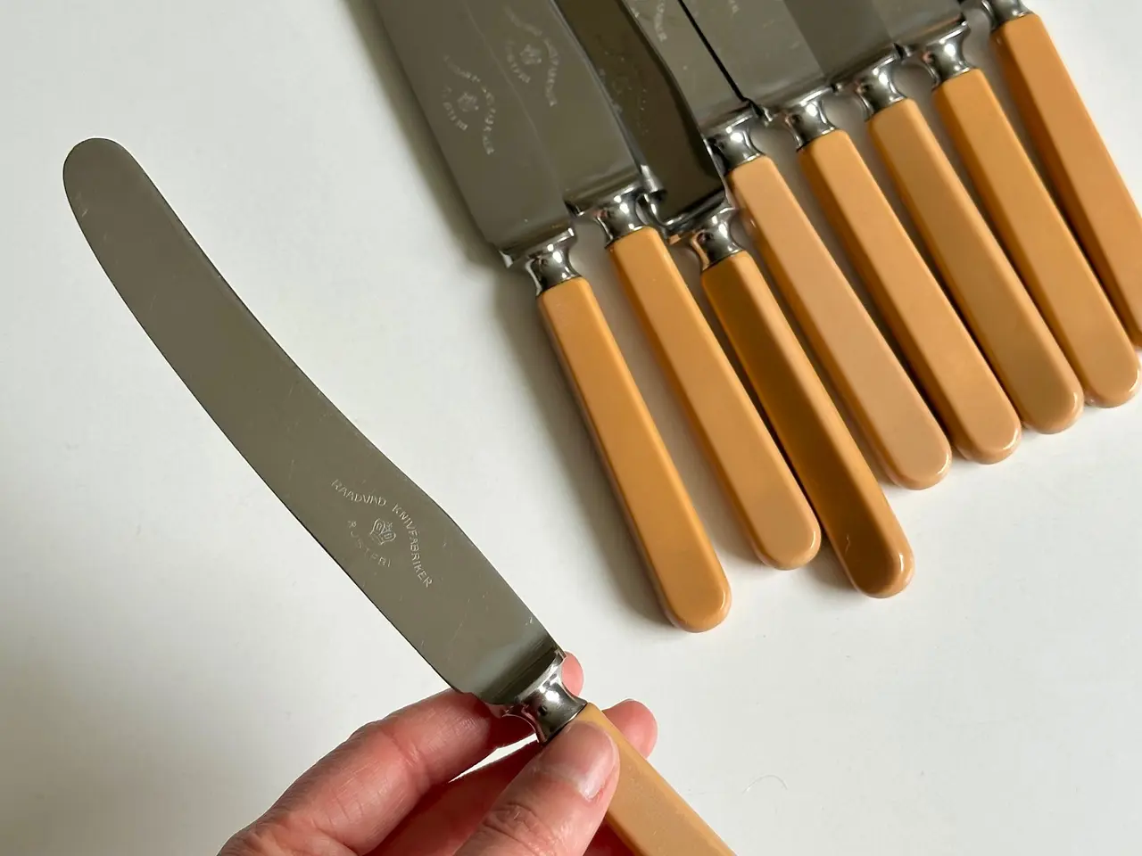 Billede 4 - Raadvad bordknive, 9 stk samlet