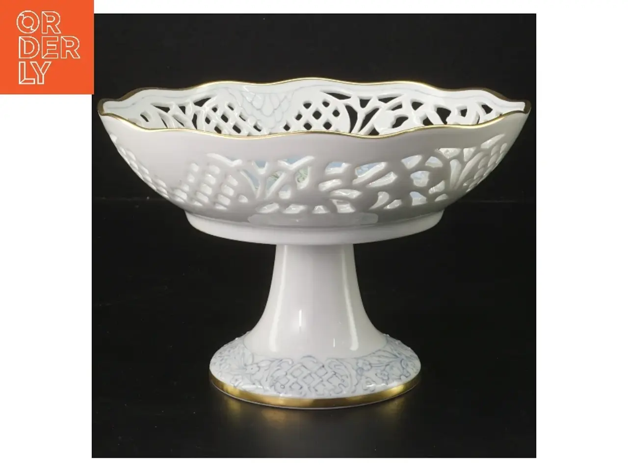 Billede 1 - Porcelænsskål på fod fra Schumann (str. Ø 19 cm)