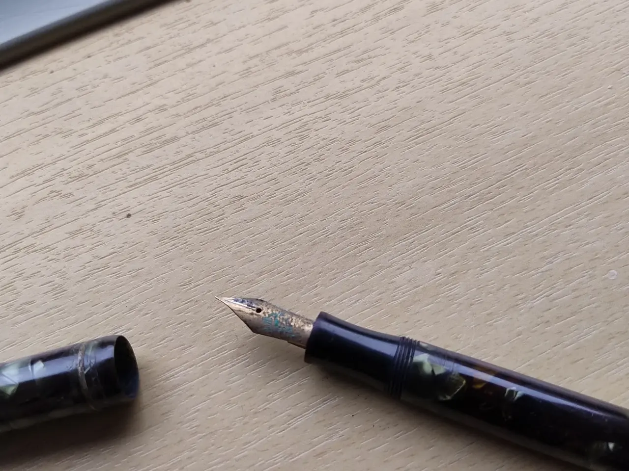 Billede 3 - Gammelt skrivebordssæt med MontBlanc fyldepen