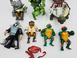 Teenage mutant ninja turtles figurer sælges samlet