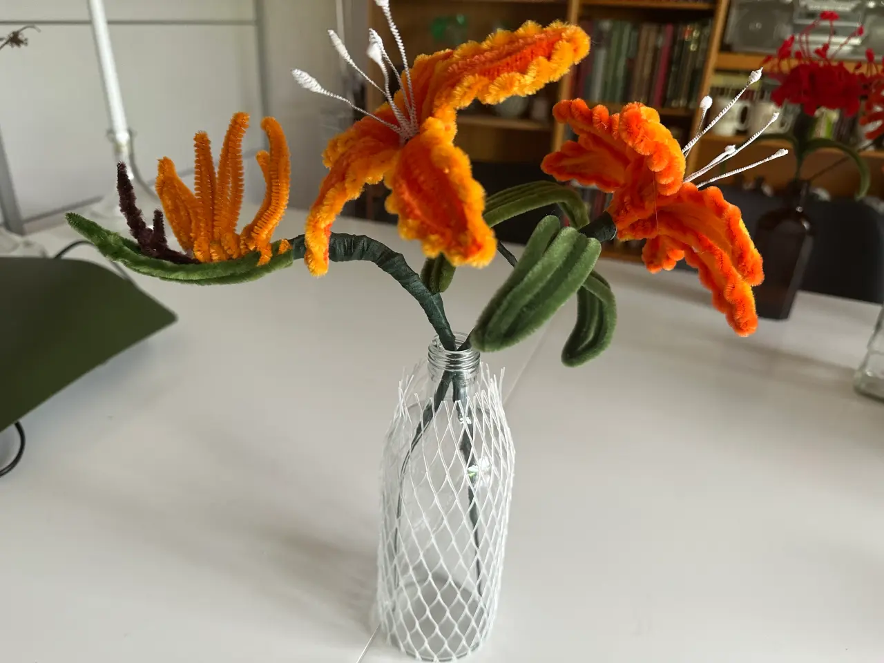 Billede 4 - Blomster lavet af piberensere