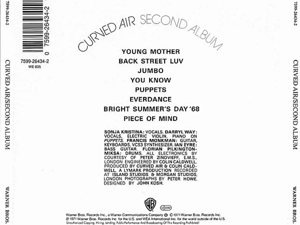 Billede 2 - Curved Air – Second Album – CD