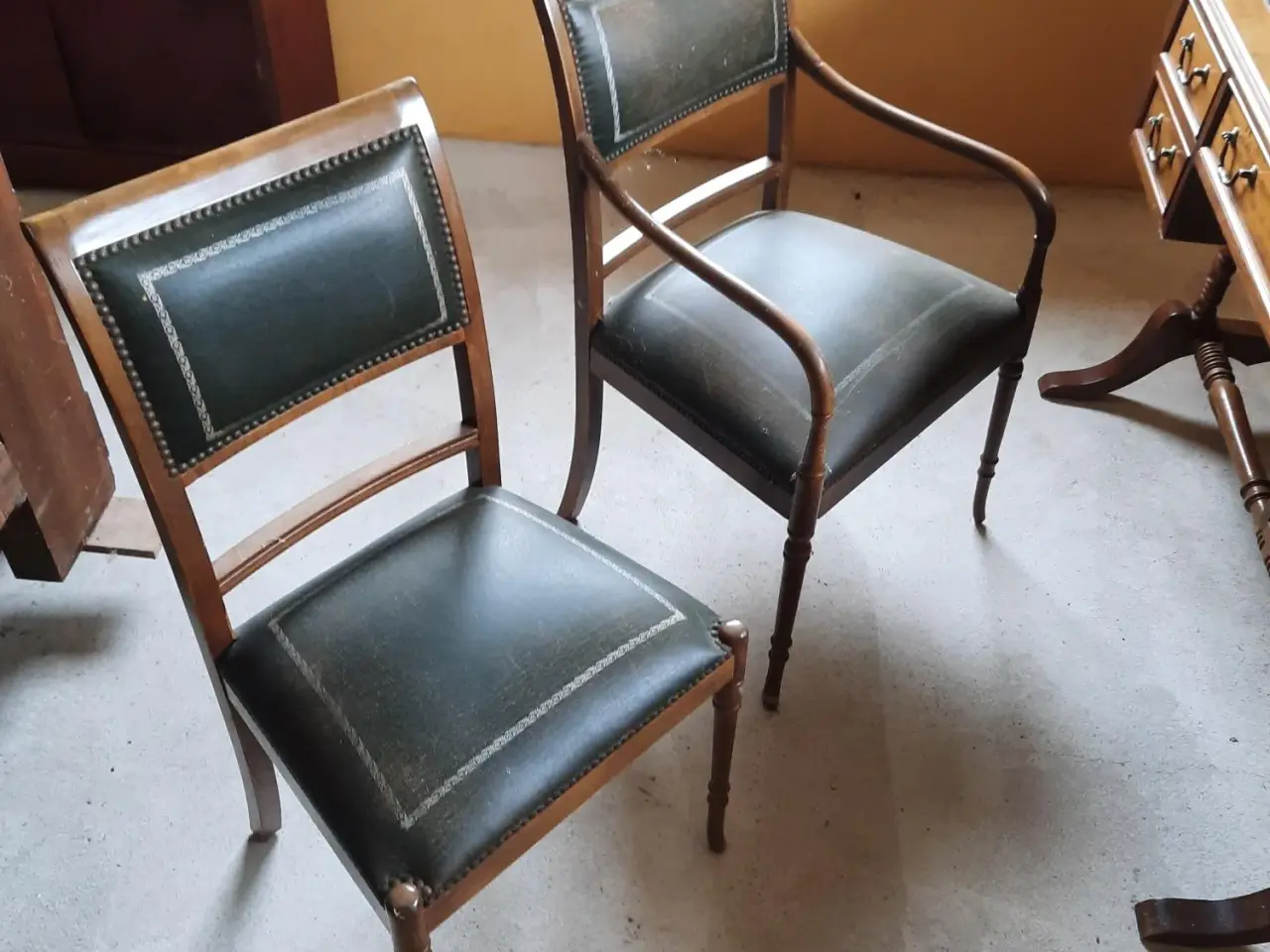 Billede 6 - Empire skrivebord med stole