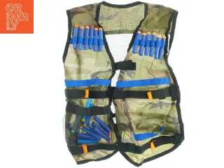 Kamuflage taktikvest med skumpatroner (str. 50 x. 35 cm)