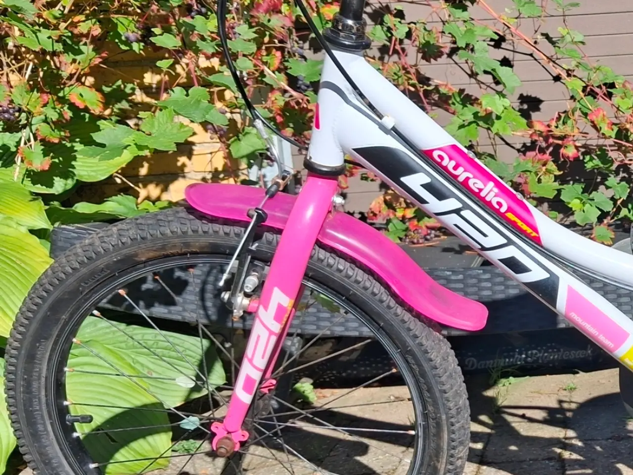 Billede 3 - Pigecykel pink/hvid 20 tommer til salg