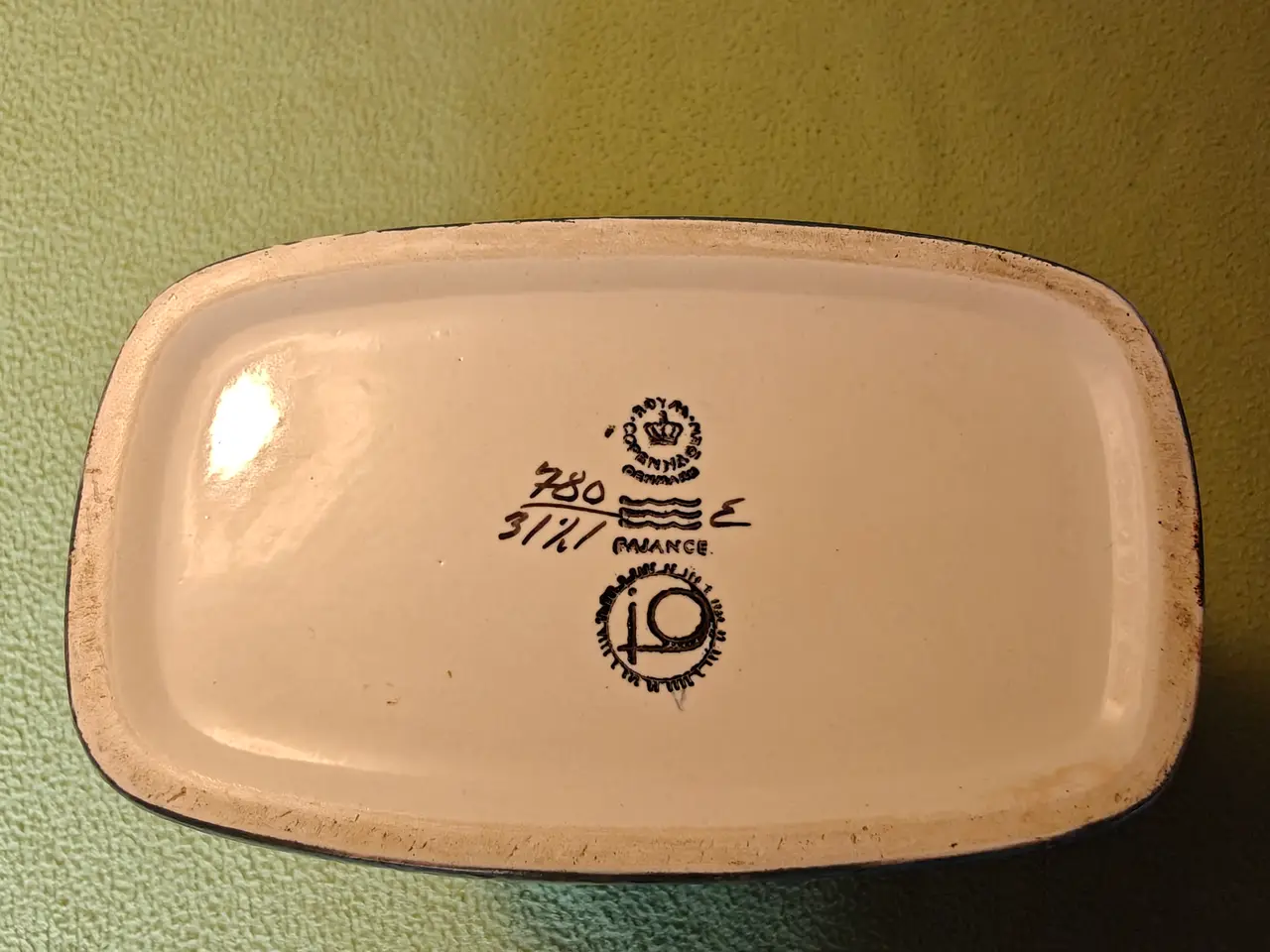 Billede 3 - Royal Copenhagen fajance vase nr.780/3121 Blå Baca