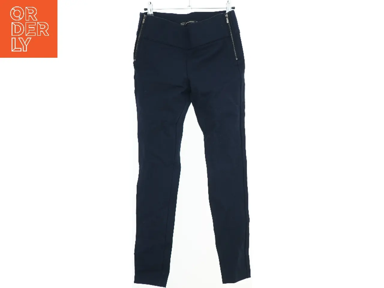 Billede 1 - Mørkeblå leggings med lynlåse fra Zara (str. M)