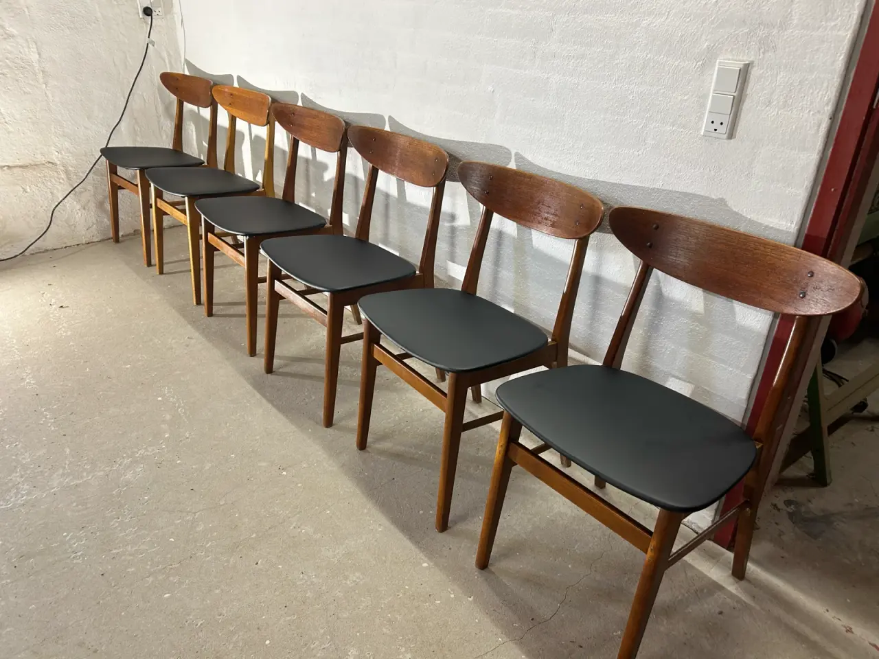 Billede 11 - Flot sæt: 6 originale Farstrup Model 210 teak-spi