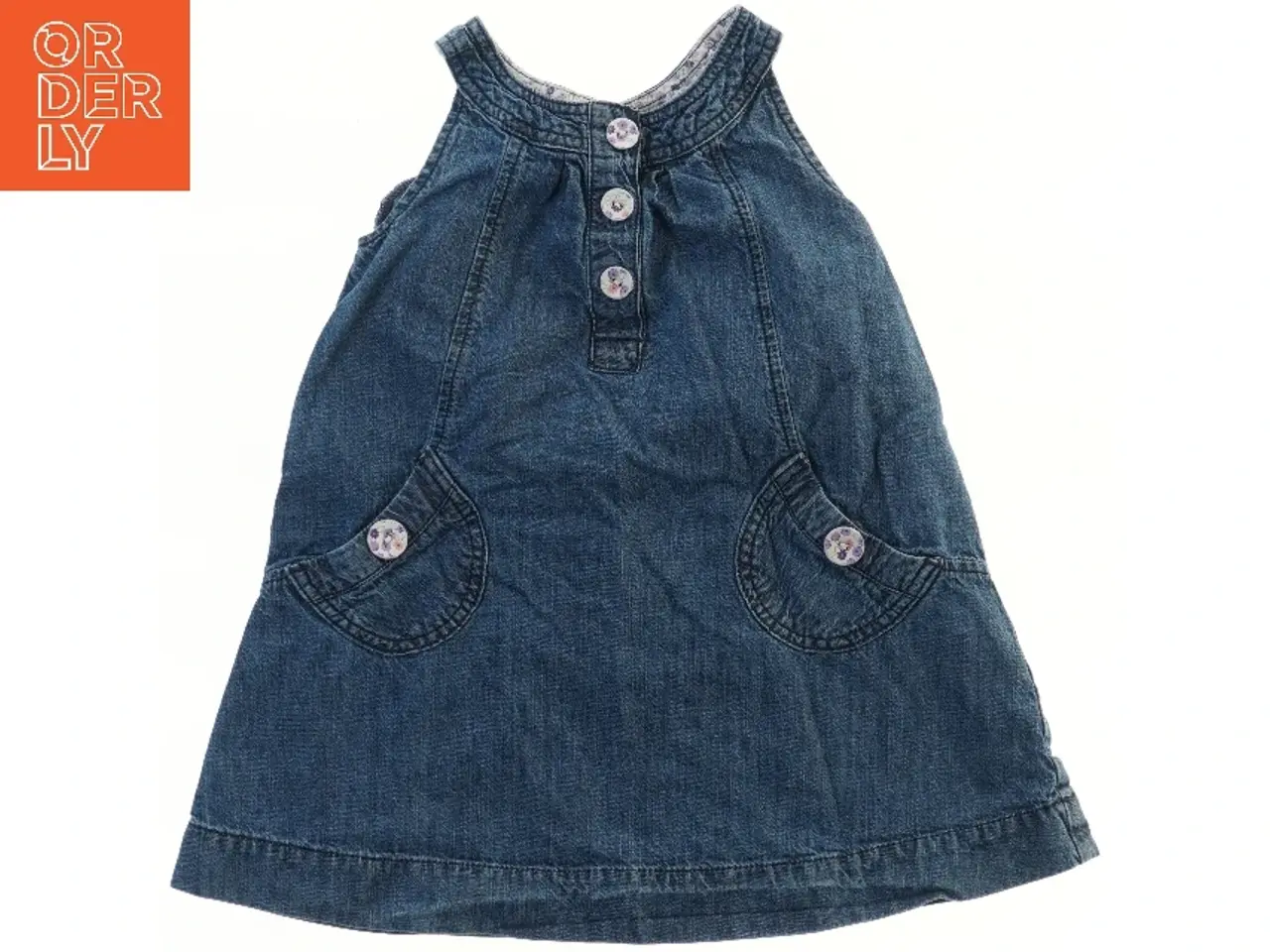 Billede 1 - Denim kjole med knapper fra George (str. 104)