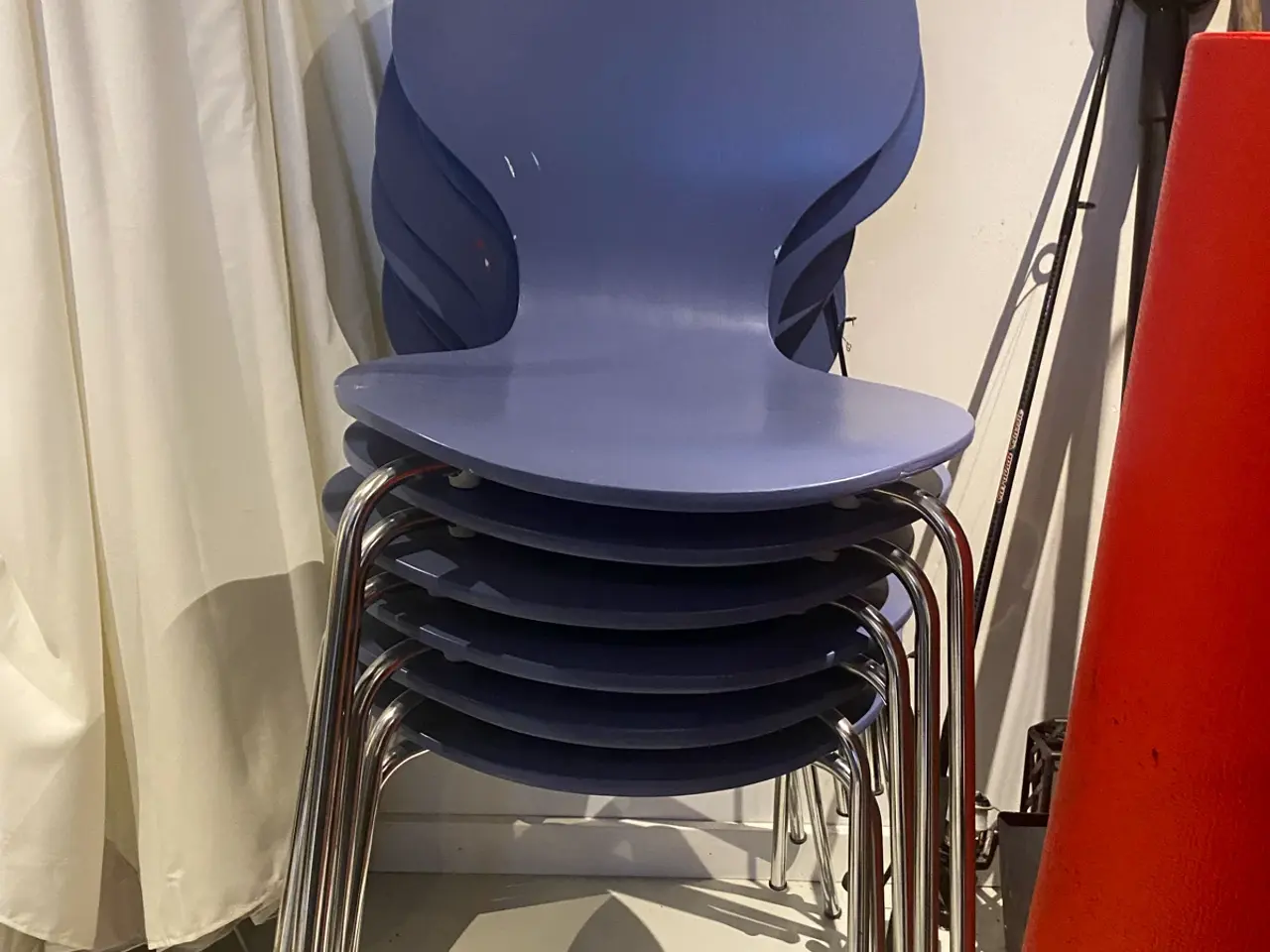 Billede 1 - Fine lilla skal stole