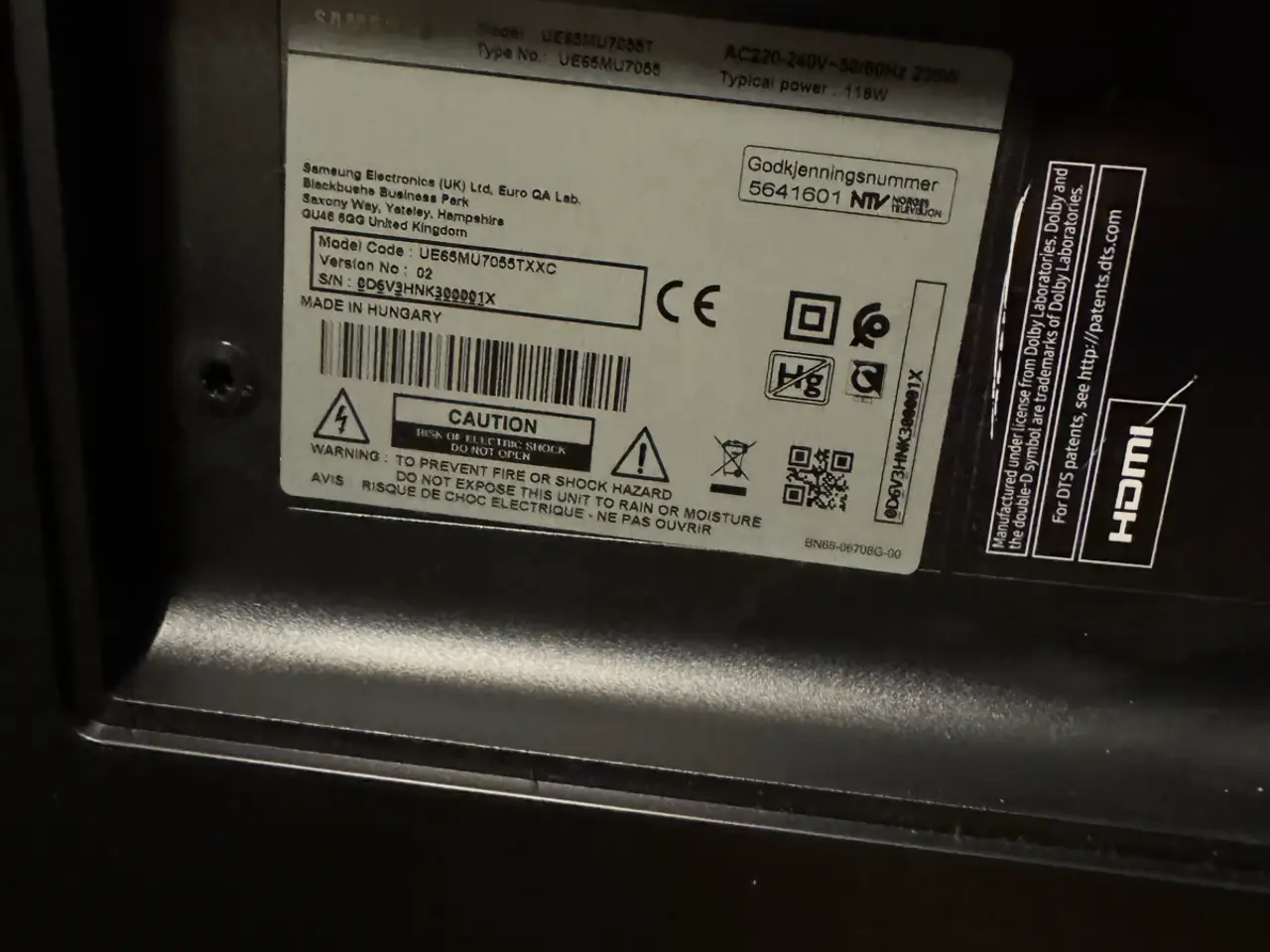 Billede 3 - Samsung UE65MU7055TXXC