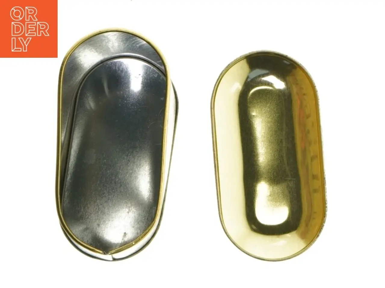 Billede 5 - Gammeldags oval dåse til opbevaring fra Famous Biscuit Co. (str. 13 cm)
