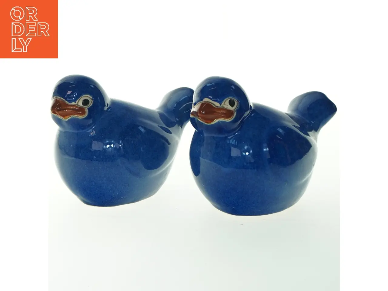 Billede 1 - Keramiske blå fugle (str. 20x13 cm)
