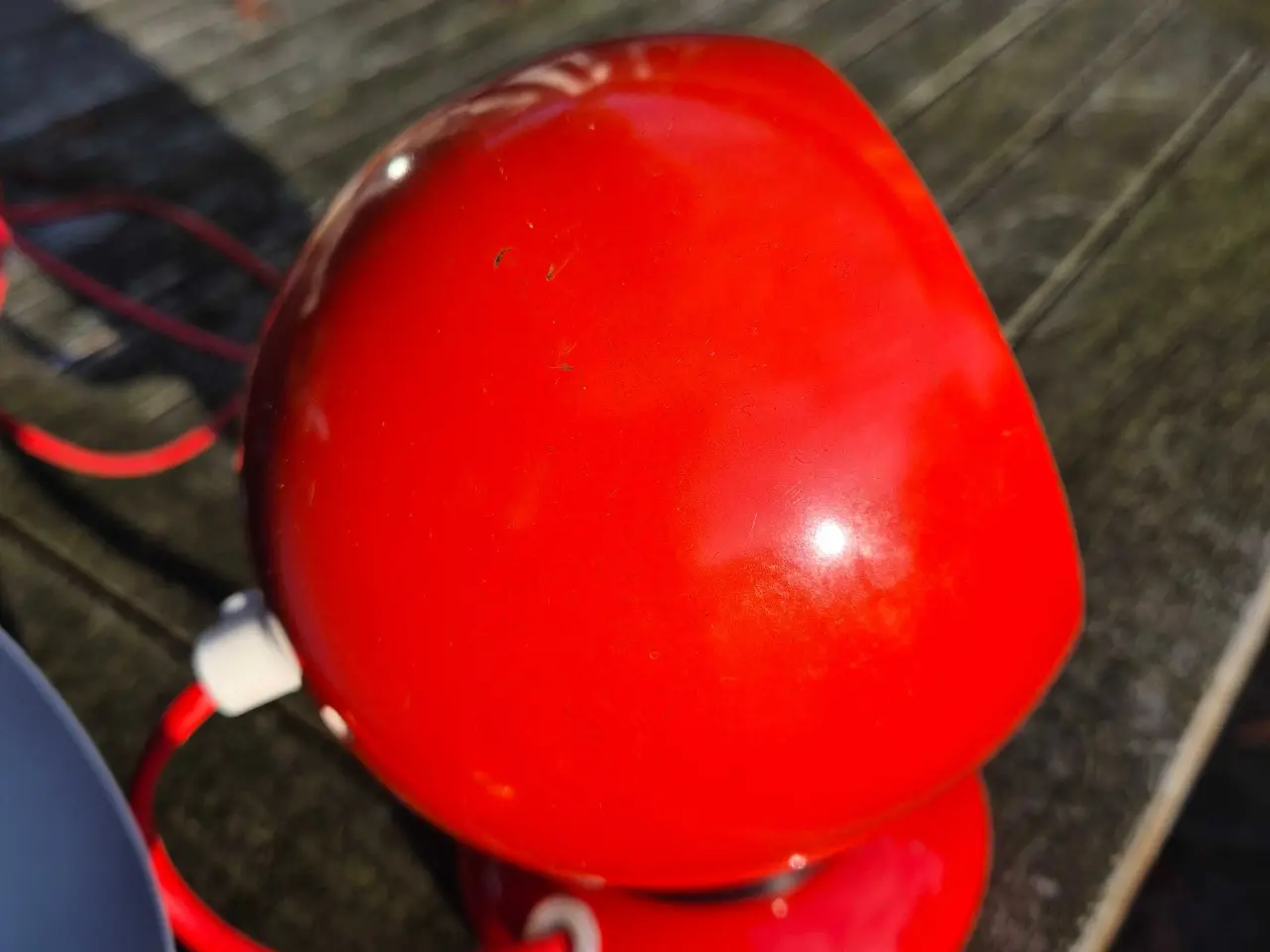 Billede 5 - Velholdte rødorange magnetlamper