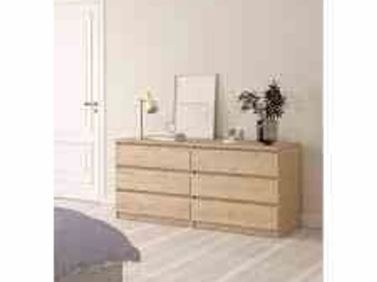 Billede 1 - Tvilum, Naia Dobbelt kommode 6 skuffer - Jackson Hickory
