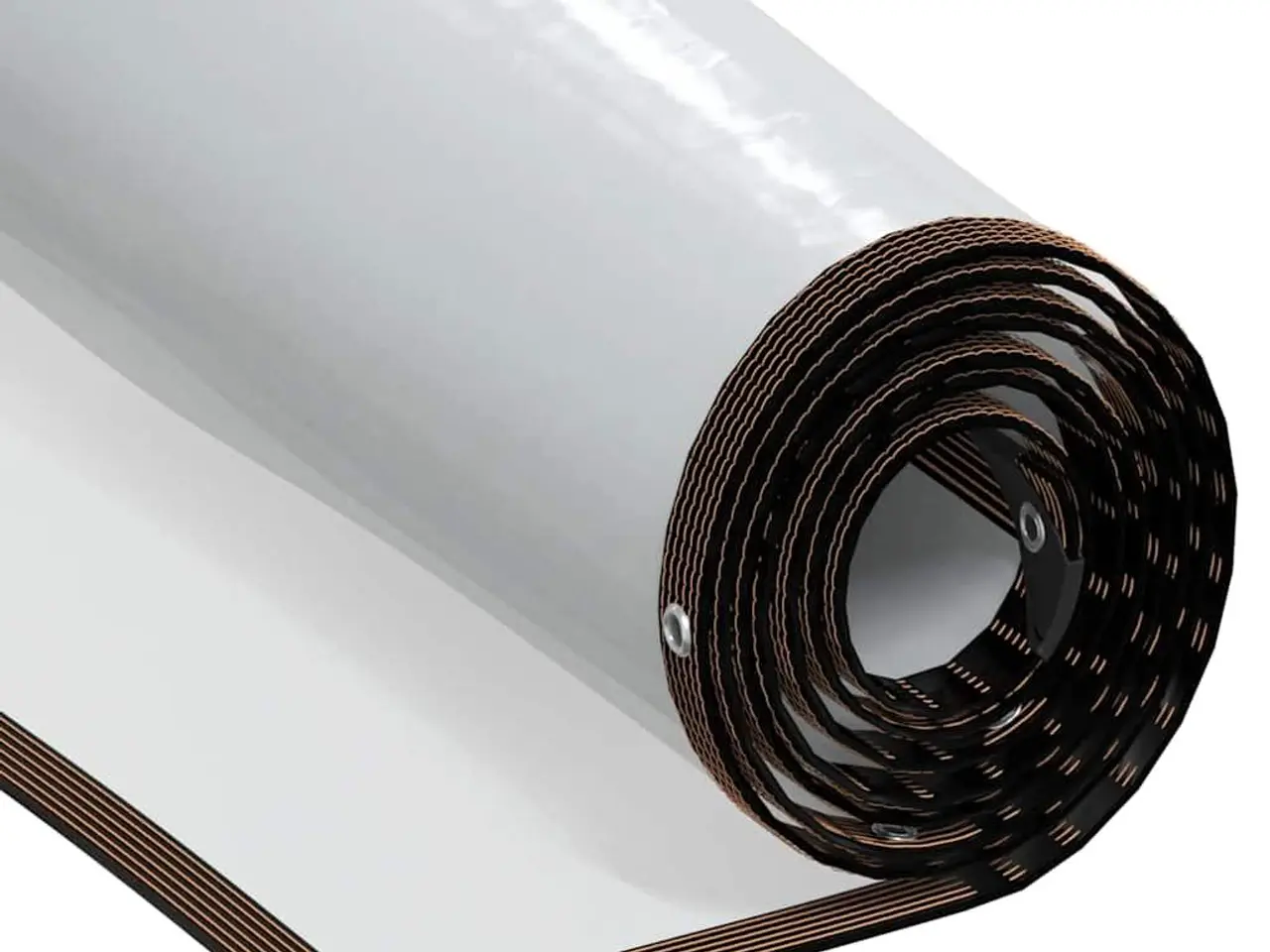 Billede 1 - Klar presenning med øjer 3 x 5 m - polyethylen, transparent