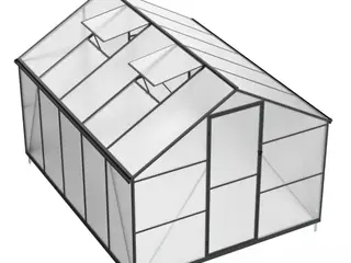 Drivhus Essential Sort 302 cm - Polycarbonat 7,45m2