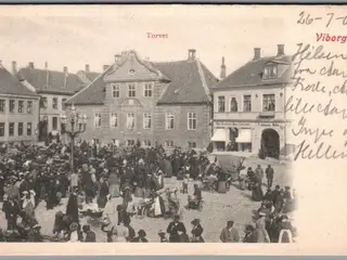 Viborg - Torvet - Postkort - Brugt
