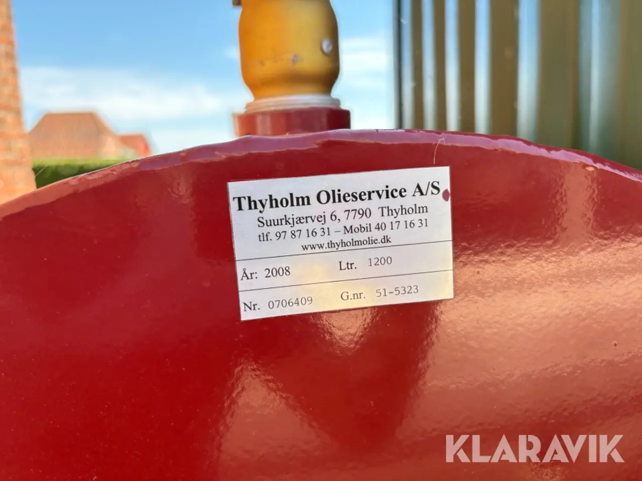 Billede 4 - Olietank med varmluftfyr, 1.200 L
